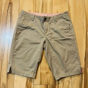 The North Face Womens Brown Shorts Stretch Chino Bermuda Length Sz 6 Outdoor